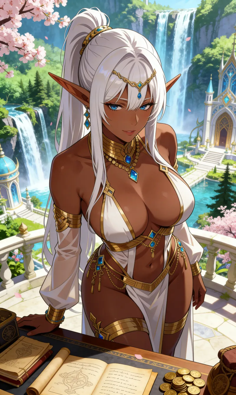 Thalindra Sol-Kaelen AI anime girlfriend on Candy AI