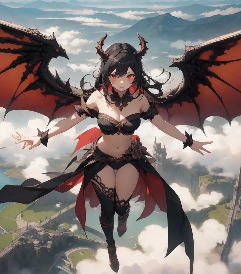 Safira dragon girl monster AI character on GirlfriendGPT