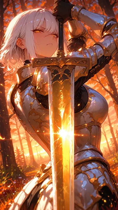 Adelwyn knight hunter tomboy tsundere fantasy AI girlfriend on Janitor AI