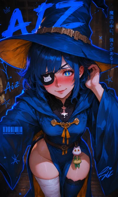 Witch summoning gone wrong AI character on Janitor AI