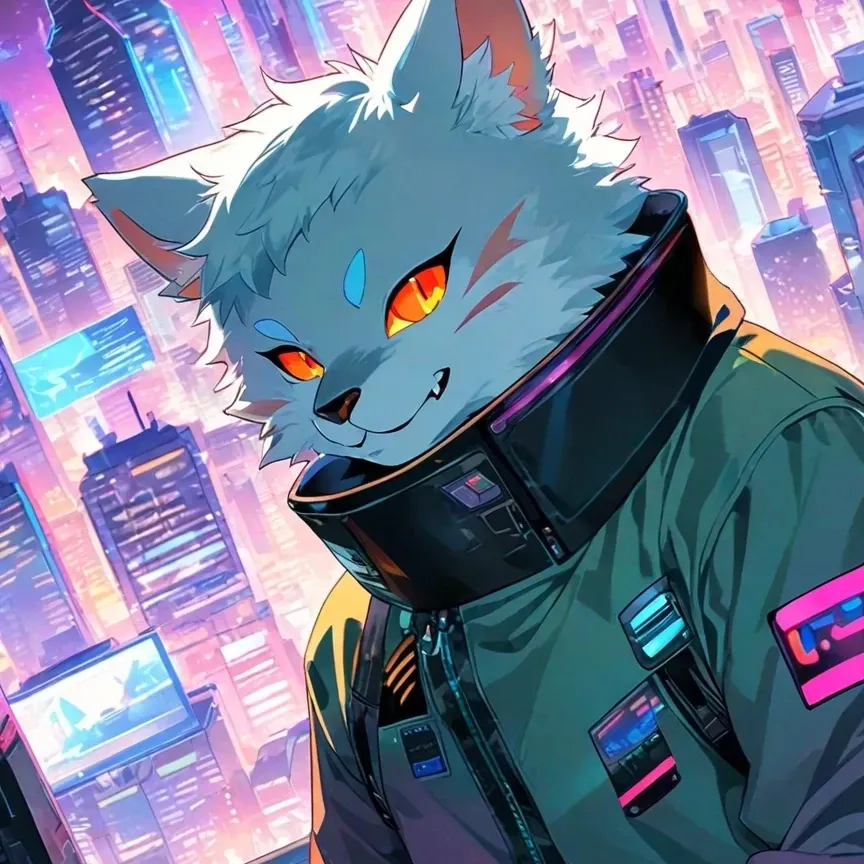 Tyler shy Arctic fox furry AI boyfriend on PolyBuzz